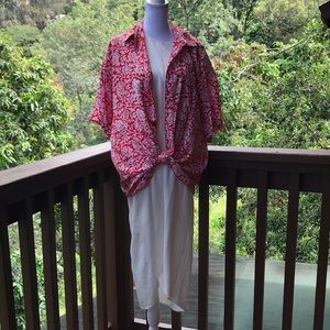 Blue Ginger Button Down Shirt size M